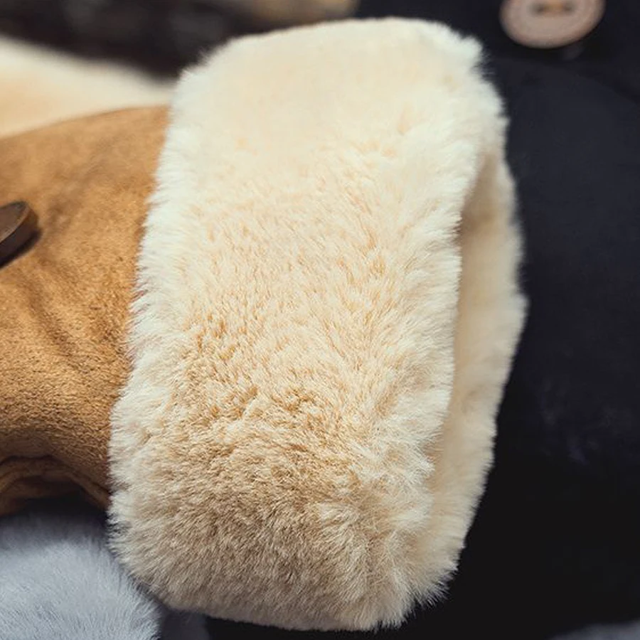 Winter Touchscreen Gloves for Women, Fleece Lined Half Finger Gloves, Warm Thermal Mittens for Office & Outdoor Use