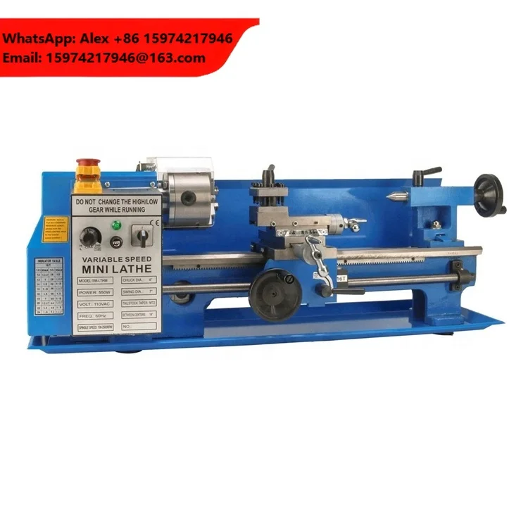Automatic Horizontal Small Benchtop 7x14 Mini Lathe Machine Metal