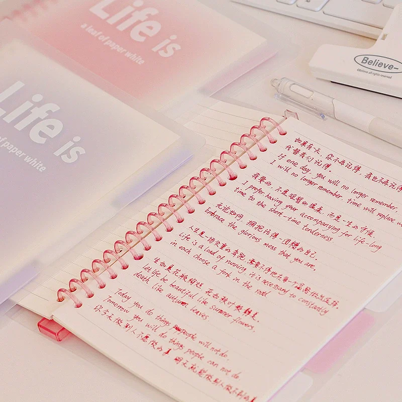 B5/A5 دفتر أوراق فضفاضة 60 ورقة الموثق اصطف كتاب Kawaii ملاحظة مجموعة القرطاسية الكورية اللوازم المكتبية المدرسية الطلاب الكتابة #6