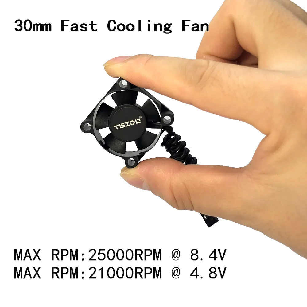 YSIDO 16000RPM Hight Speed 4010 3510 3010 Cooling Fan Heat Dissipation for Hobbywing Traxxas ARRMA 4268 4274 1/10 1/8 1/7 RC Car