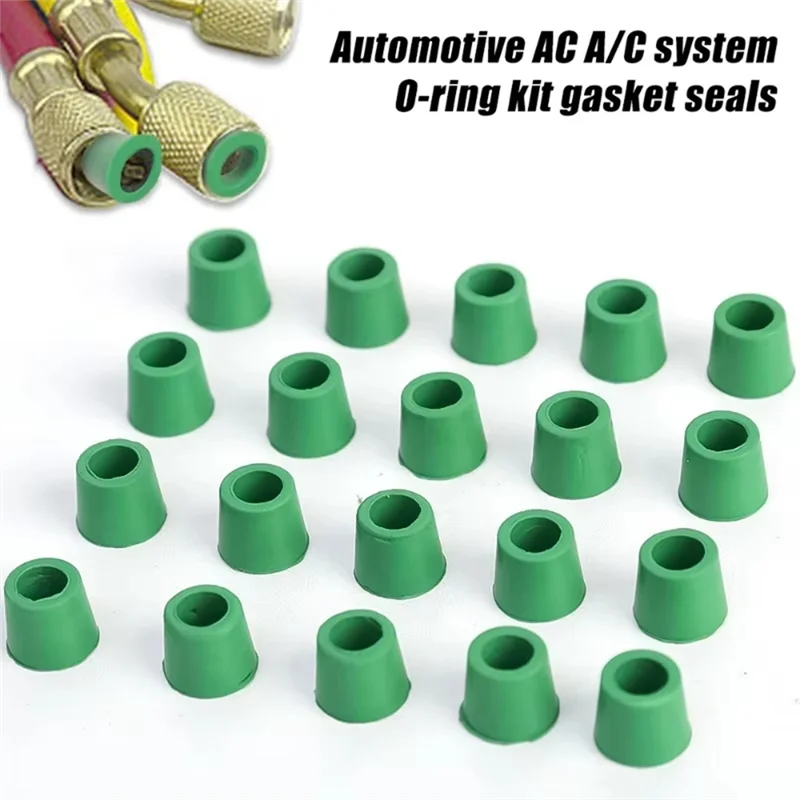 AC39-100PCS резиновая прокладка для кондиционера 1/4 дюйма, прокладка клапана для зарядного шланга, комплект уплотнений для ремонта коллектора, сменные аксессуары
