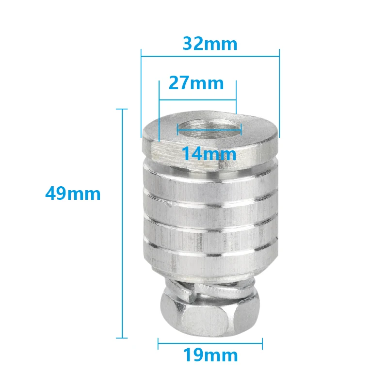 M10 M14 Angle Grinder To Grooving Machine Adapter 100/125 Type Angle Grinder Polisher Interface Converter Power Tools Adapter