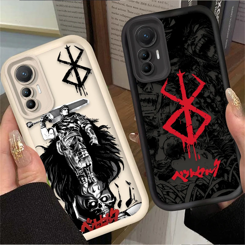 أنيمي Berserk كاريكاتير الحال بالنسبة Xiaomi Poco X7 X6 X5 X3 NFC F7 F6 F5 F3 M7 M6 Pro 4G 5G Mi 12 11 Lite NE 5G 13T 12T 11T 14T Pro