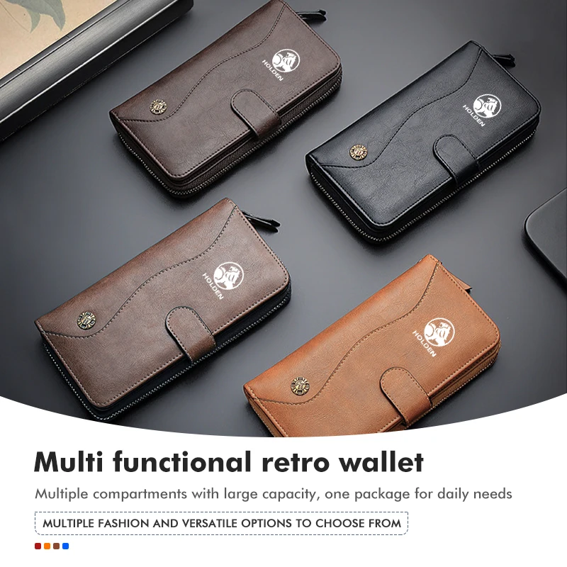 

For Holden Car Men's Leather Credit Card Business Classic Short Wallet HSV Commodore VT VX VU VY VZ VE