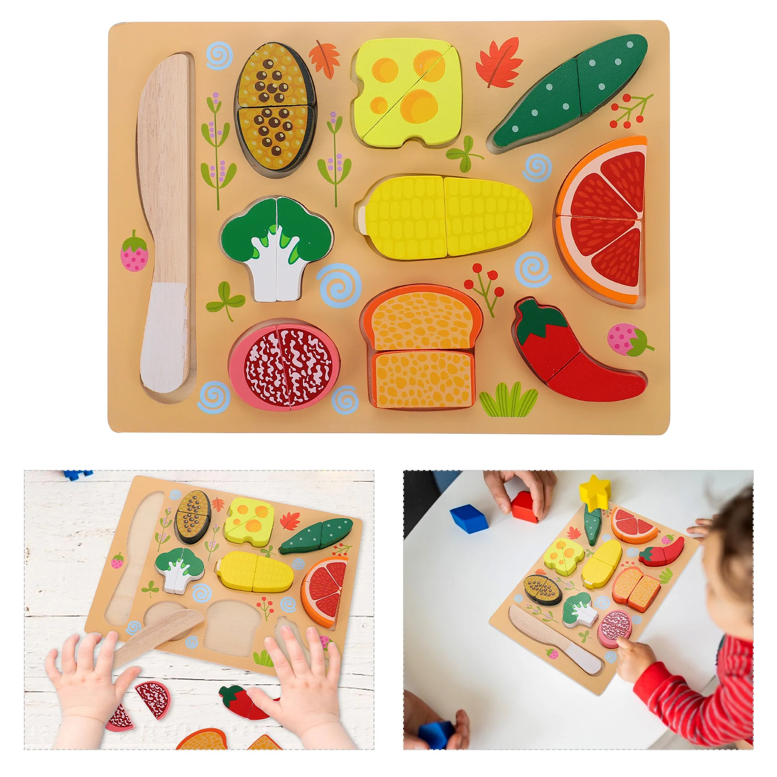 مجموعة واحدة من ألعاب الإفطار للأطفال، مجموعة تعليمية تفاعلية للطعام التظاهري للأطفال الصغار، التنسيق بين اليد والعين