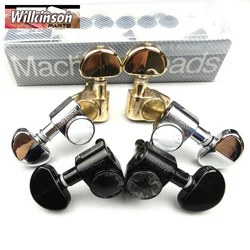 Wilkinson 3+3 Tuning Keys Pegs 19:1 Guitar Machine Heads Tuners For LP SG Electric or Acoustic Guitar WJ303 Silver Black Gold