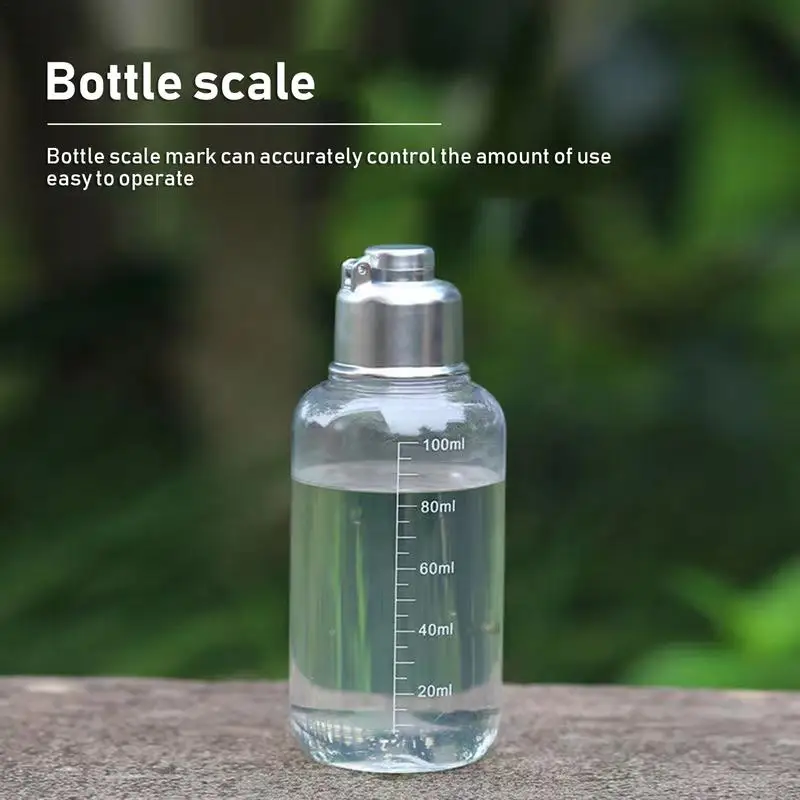 Empty Vials PET Empty Bottle with Scale 100ml Thickened Sealed Vial Fishing Lure Bottle Transparent Vials For Outdoor Fishing