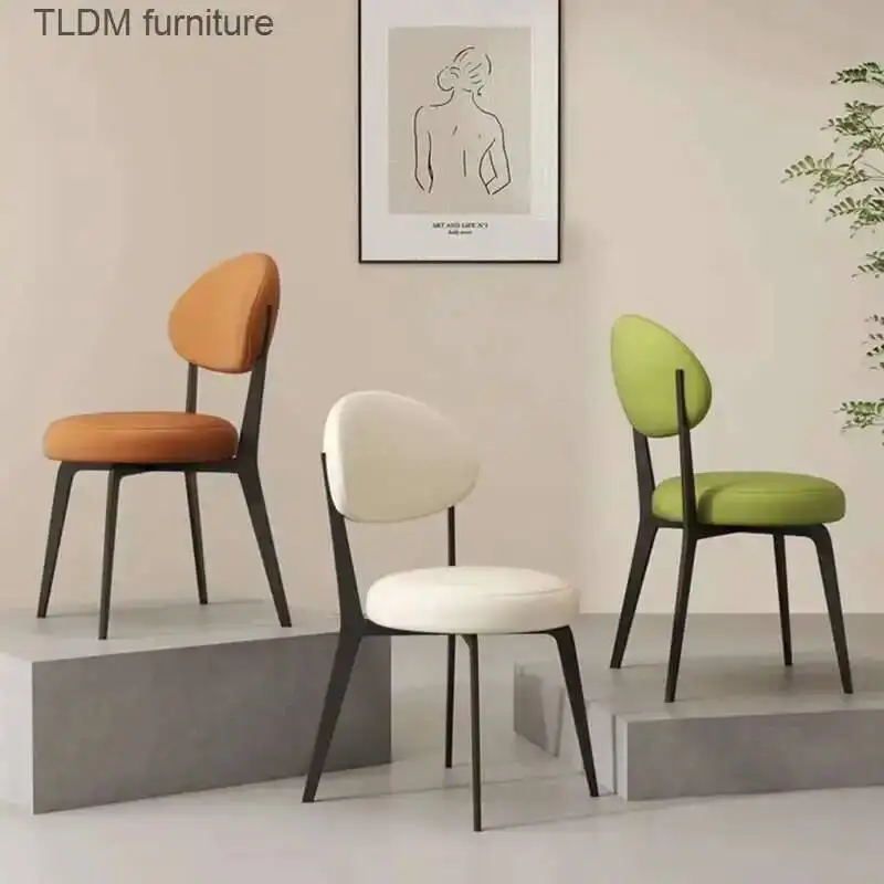 Home Beautiful Luxury Comedor Dining Chairs Upholstered Furniture European Modern Nordic Silla Dining Chairs Trendy Vintage