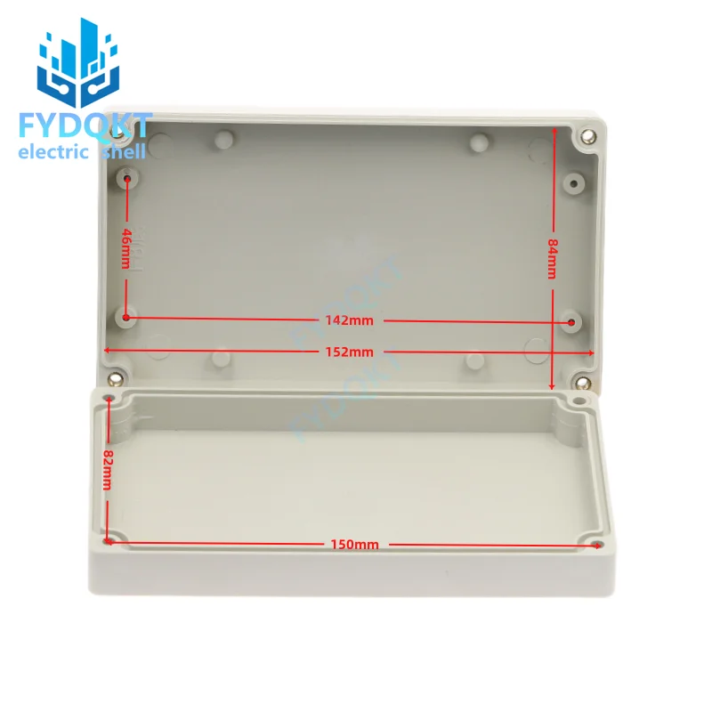 1Pcs 158X90X40Mm Elektronische Abs Plastic Diy Junction Box Behuizing Case Beige Draad Junction Dozen