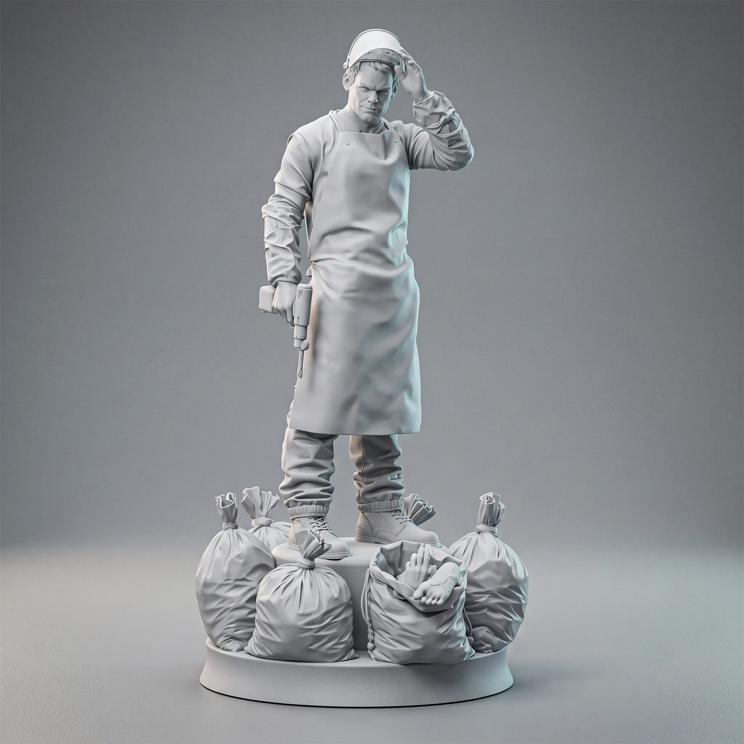 1/24 1/18 1/12 Serial Killer Forensic Scientist Musashi Unpainted Unassembled 3D Printing Model Garage Kits