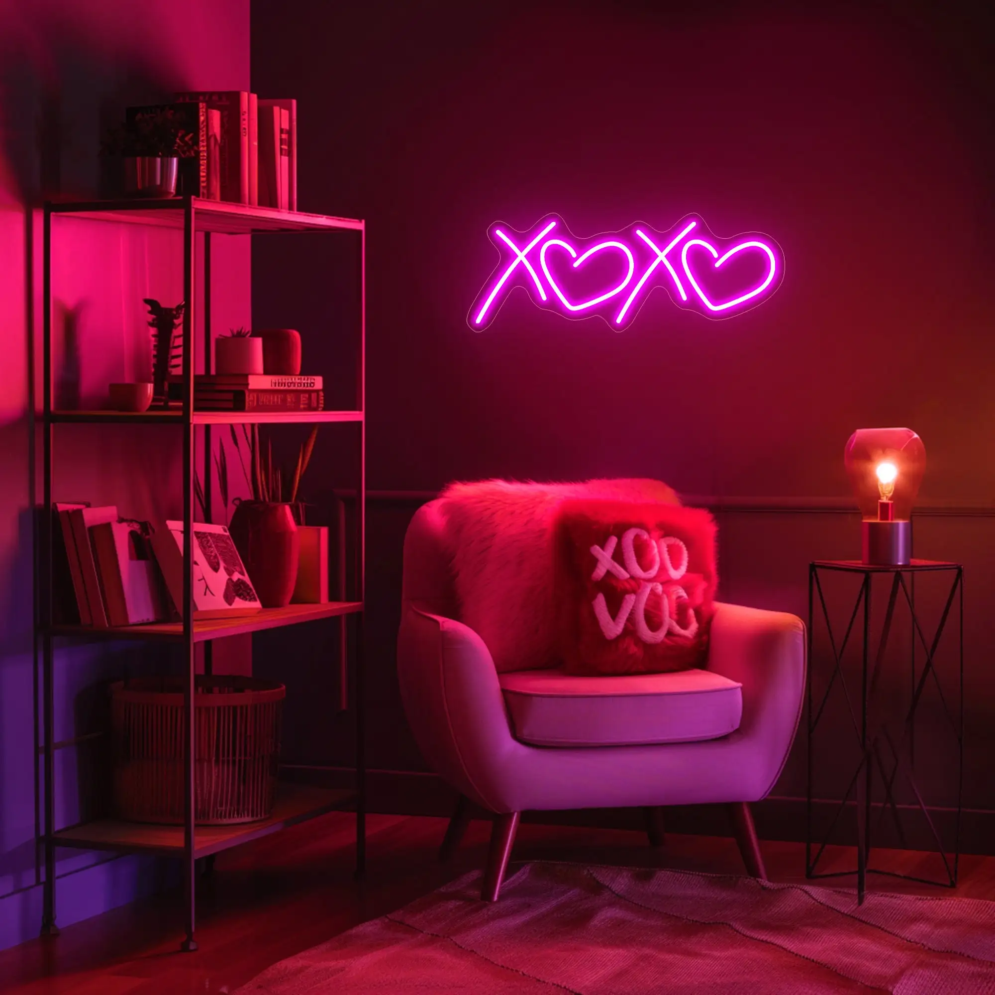 

Xoxo Neon Sign Wall Art Decor Bar Beer Game Room Sign Aesthetic Bedroom Neon Wedding Sign Wall Hanging Personalized Gift
