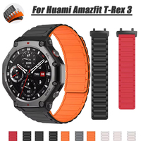 Silicone Magnetic Strap For Huami Amazfit T-Rex 3 Sports Loop Bracelet Wristband For Amazfit T-Rex 3 Watch Watchband Accessories