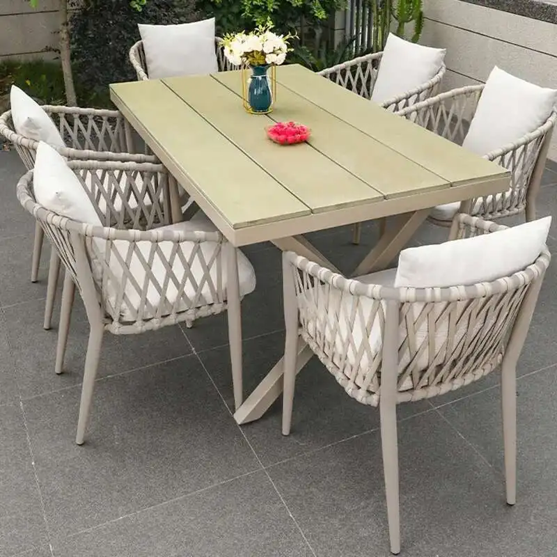 

Nordic Garden Outdoor Tables Luxury Lounge Minimalist Modern Outdoor Tables Balcony Flat Roof Jardin Mobiliario Home Furniture