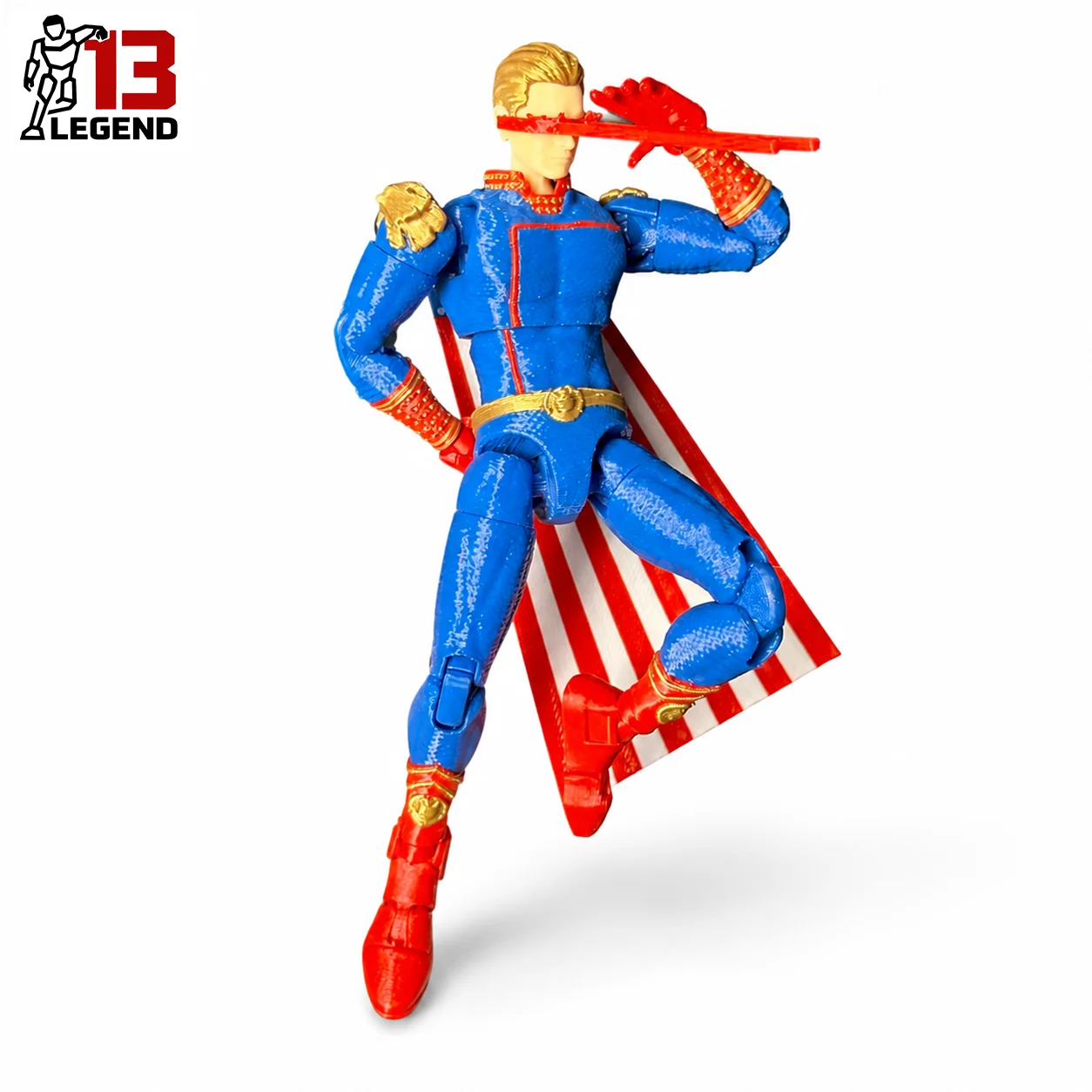 Legend13 3D printed The Boys Homelander Action Figure T13 3D Printed Anime Model Multi-Jointed Poseable Collectible Toy