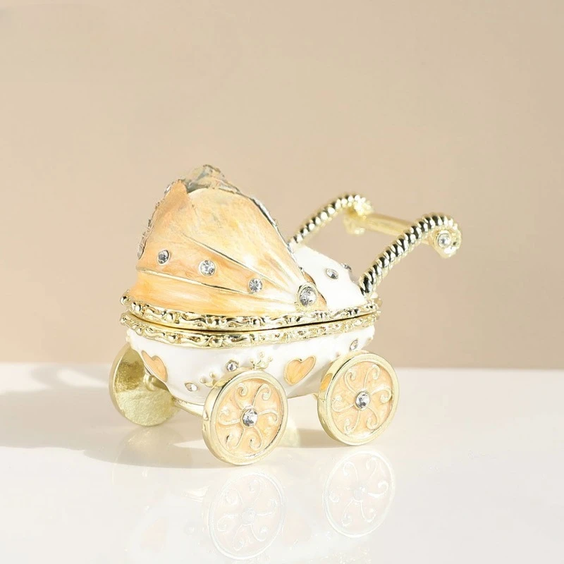

Stroller, stroller, jewelry box, necklace box, newborn full moon, girlfriend gift, lanugo exquisite storage box