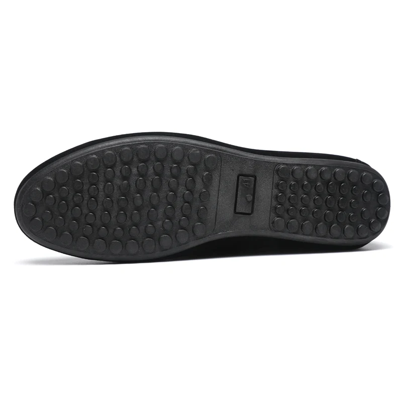 Spring and summer leisure fashion pea shoes suede horse bit buckle lazy shoes comfortable trend black work shoes