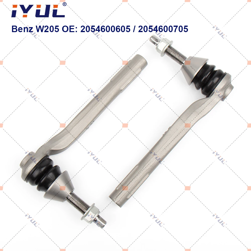 

A Pair Front Axle Outer Steering Tie Rod Ends Ball Joint For Mercedes Benz C-Class W205 T-Model S205 A2054600605 A2054600705