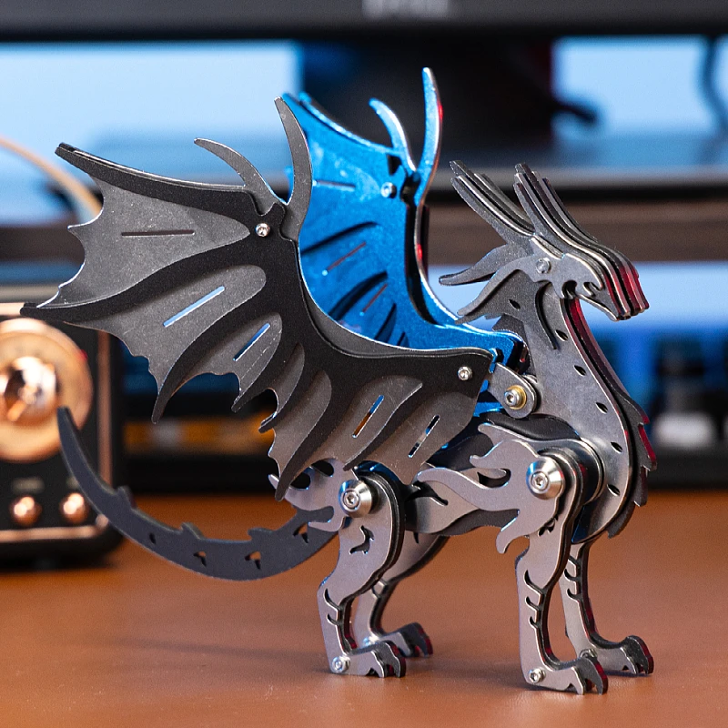 MOKR Mo Yi طويل ثلاثية الأبعاد بازل قطع معدنية لعبة أطفال لتقوم بها بنفسك تجميع نموذج عيد الميلاد السنة الجديدة هدية عيد ميلاد التعليم التدريب