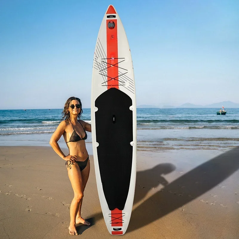 

High-density Smooth Bottom Portable SUP Surfing Inflatable Stand up Paddle Board for Lakes or Sea Surfing