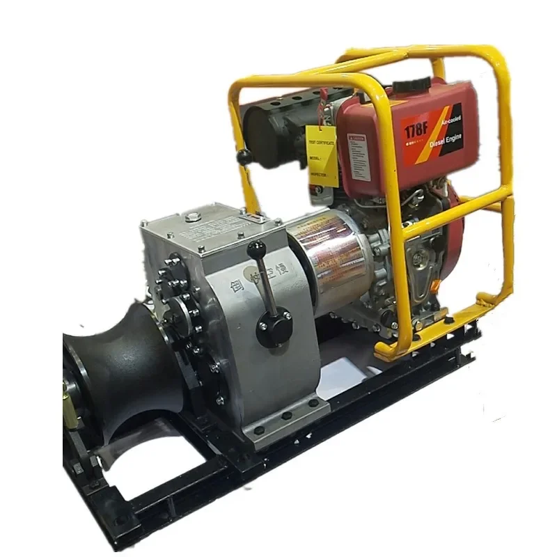 Shafted Driven Cable Powered Pulling Winch