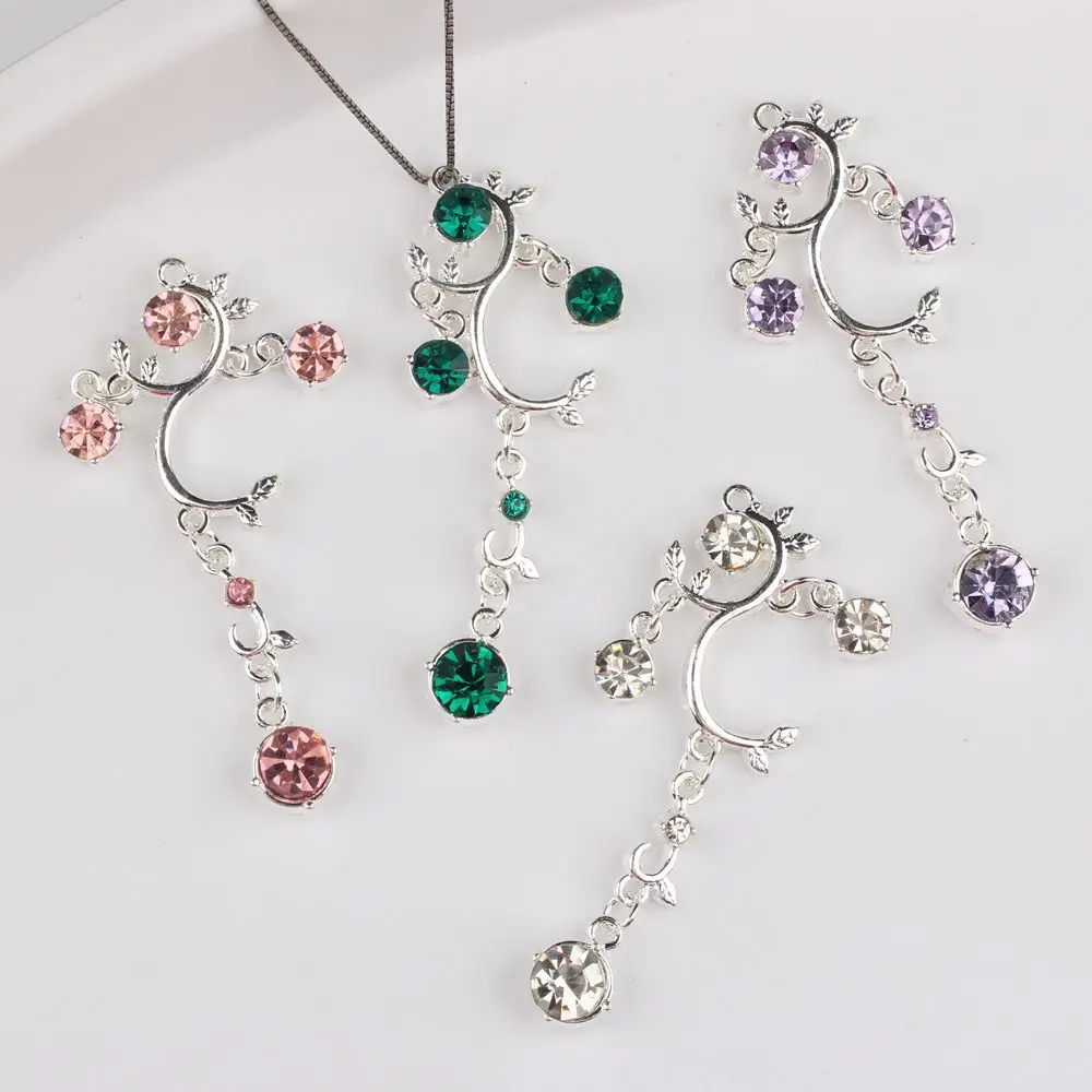 

10Pcs/lot Minimalist Alloy Zirconia Tassel Pendants DIY Jewelry Making Supplies for Necklace Bracelet