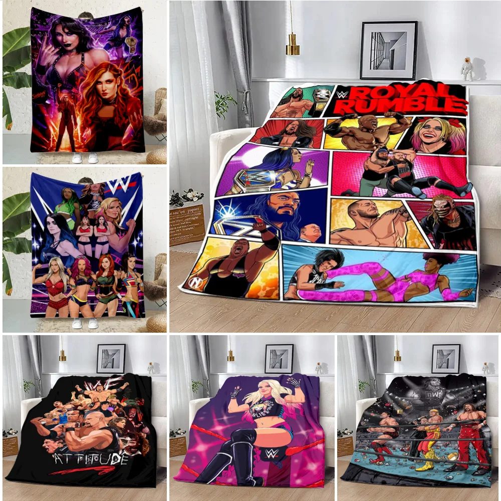 

Wrestling TV Printed Blanket Picnic Blankets Warm Blanket Soft and Comfortable Blanket Home Travel Birthday Gift