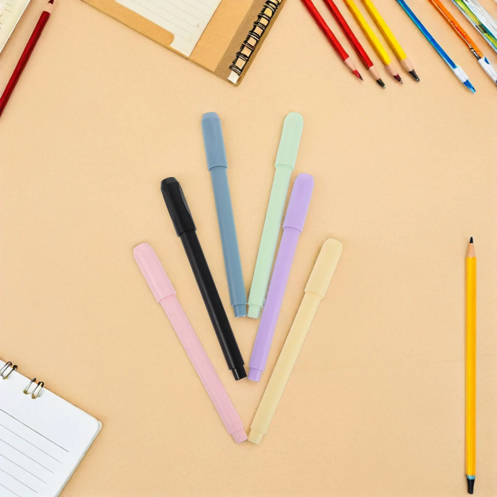 

7Pcs Pencil Lengthener Plastic Non-Slip Grip Pencil Extender for Writing Drawing Sketching School Office Supplies Crayon