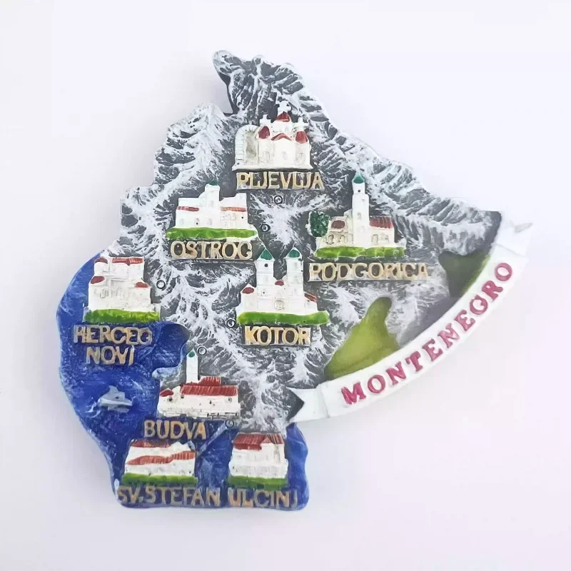 Montenegro Fridge Magnets Balkan Peninsula Travelling Souvenirs Budva Fridge Stickers Home Decor Birthday Gifts