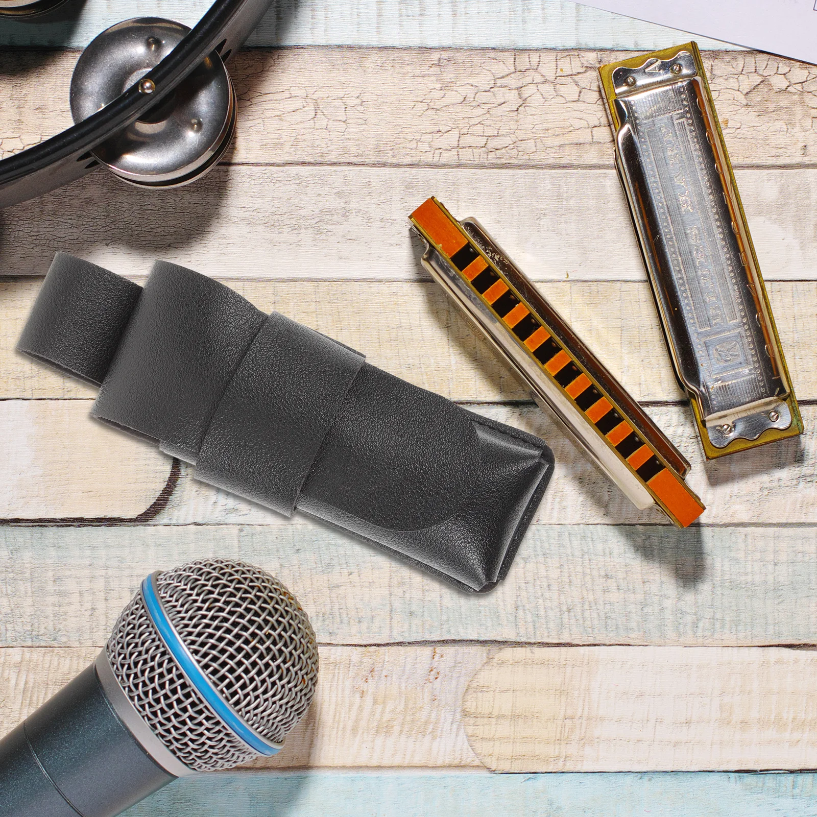 Casing Harmonika Bahan PU Keahlian Luar Biasa Desain Halus Berguna Pelindung Luar Biasa untuk Perjalanan dan Penggunaan di Rumah