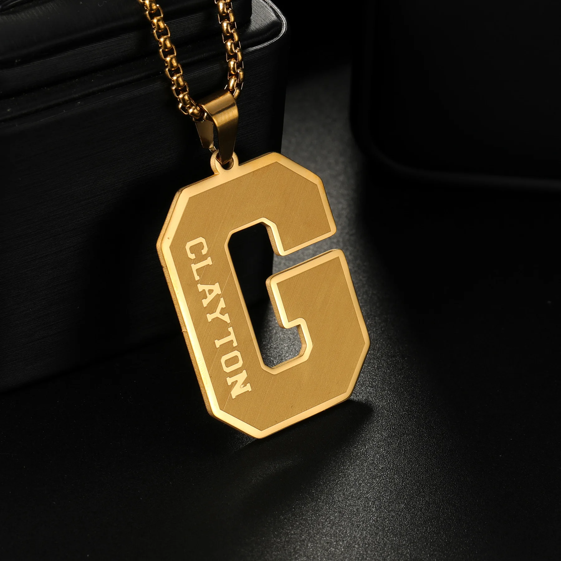 Acheerup Personalized Engrave Name Necklace for Women Men Stainless Steel Custom Letter Numbers Rope Chain Pendant Jewelry Gift