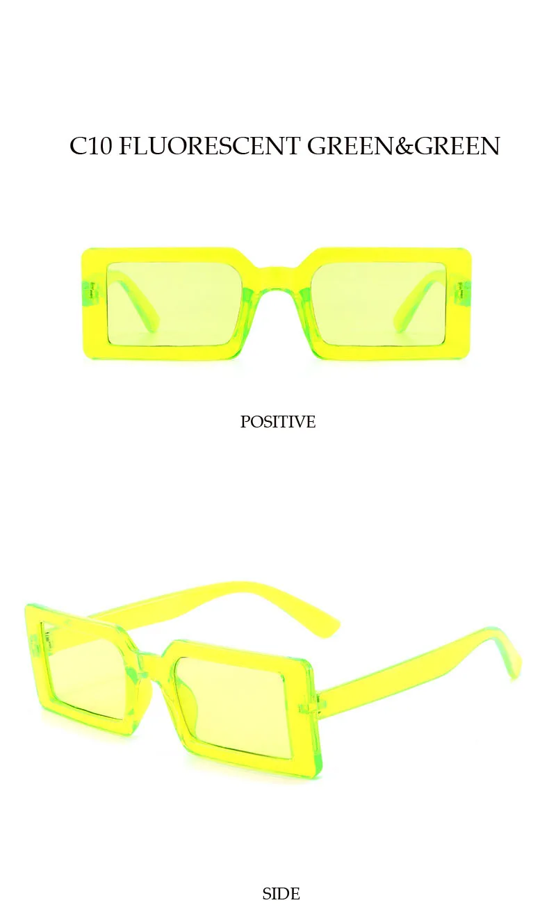 Quadratische Sonnenbrille für Damen, Kleine Rechteckige Sonnenbrille für Damen/Herren, Vintage Retro-Brillen für Frauen – Detail 14