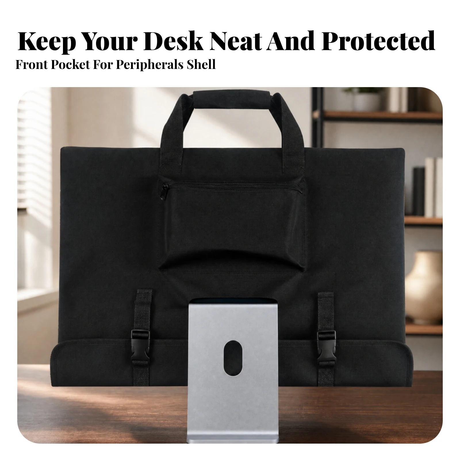 Allintegrated PC Carrying Sleeve with Compartments Heavy-Duty Allintegrated Desktop Computer Cover Storage Bag Padded