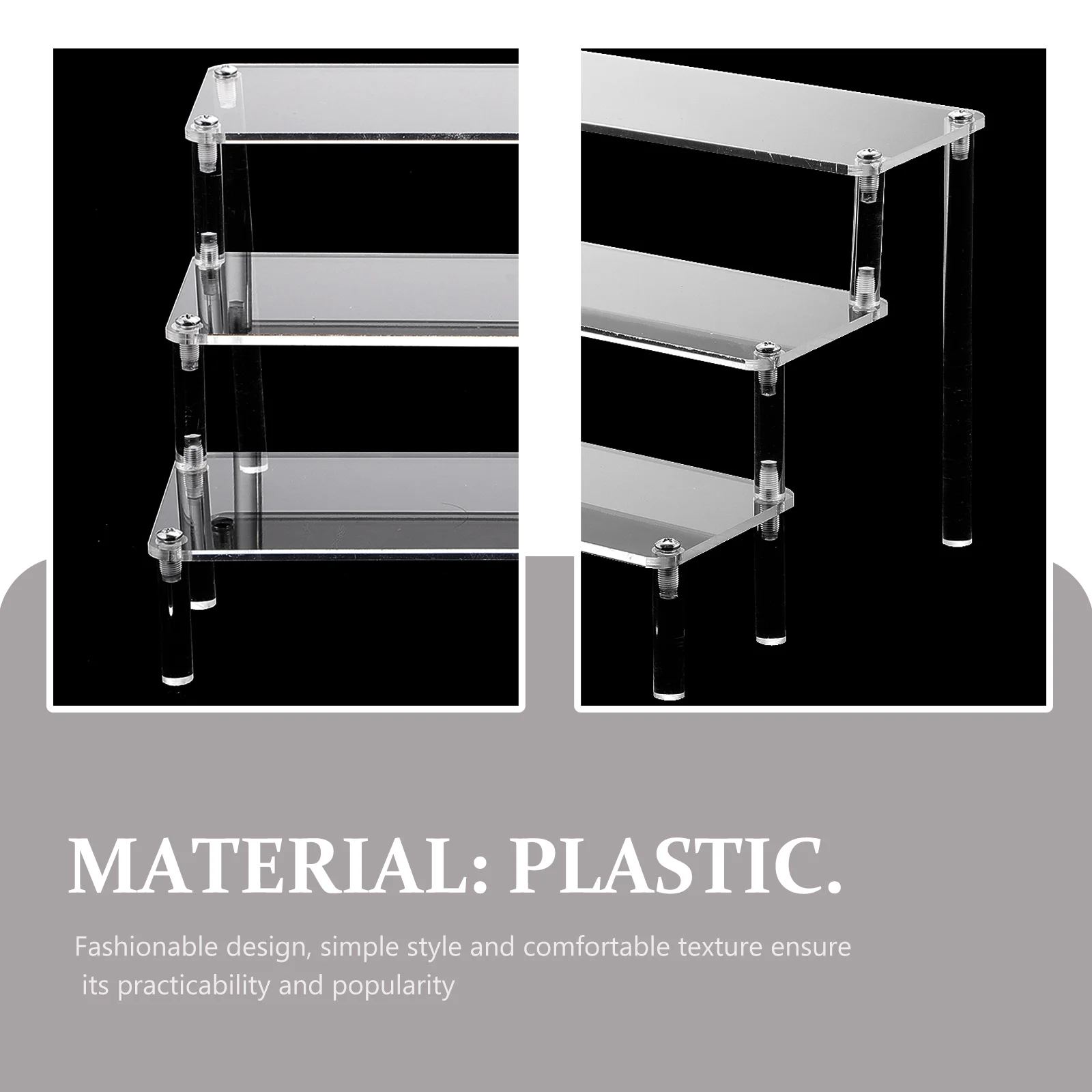 

1Pcs Transparent Acrylic Display Rack Multi-Layer Organizer Stand for Lipstick Foundation Blush Eye-Shadow Keys