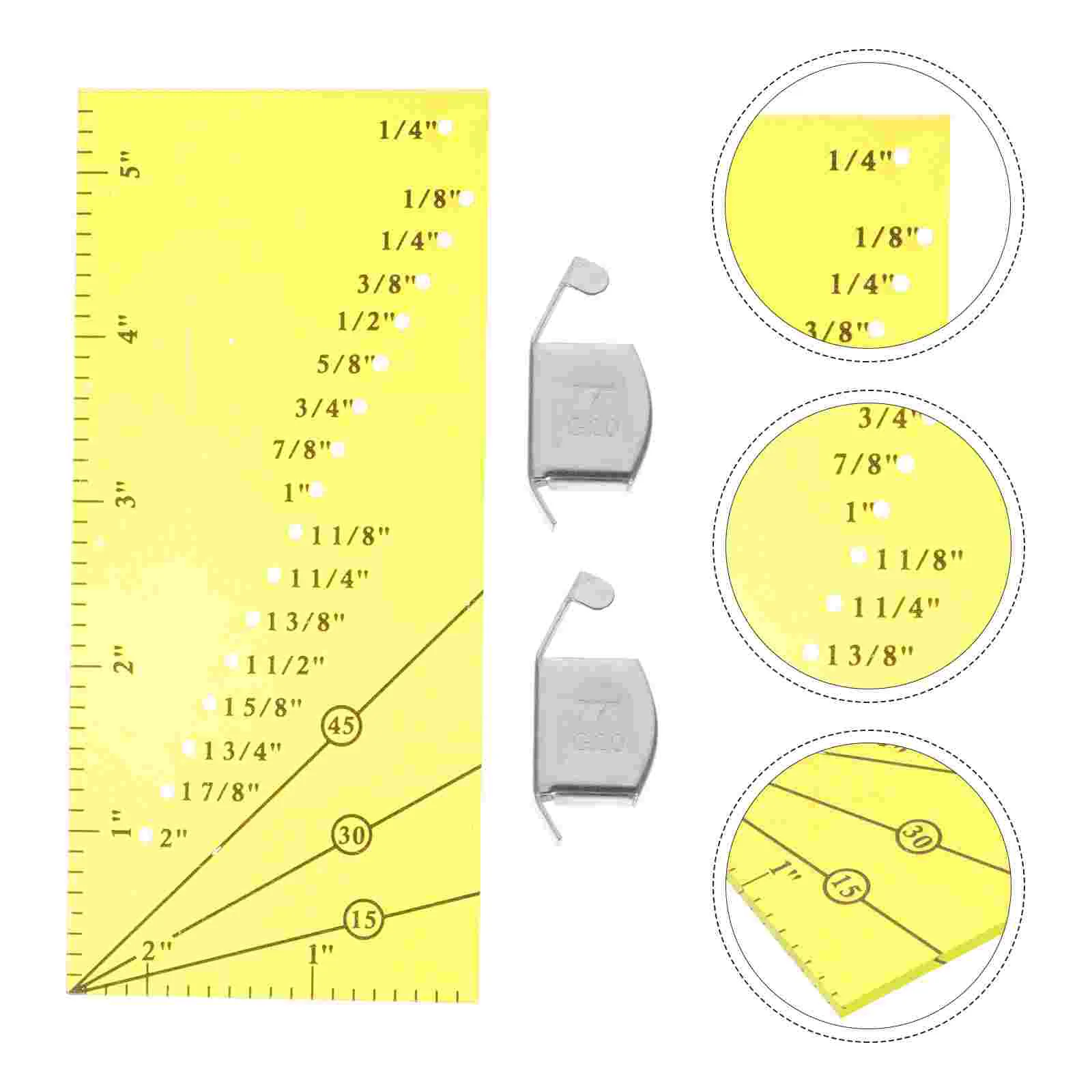 Seam Sewing Resistance Gauge Knitting Accessories Presser Plastic Quilting Ruler