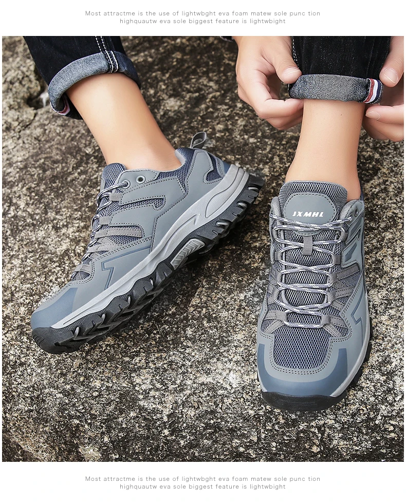 Unisex Wanderschuhe Frauen Outdoor Casual Schuhe Atmungsaktives Mesh Männer Zu Fuß Turnschuhe Weibliche Trekking Schuhe Mode Klettern – Detail 12