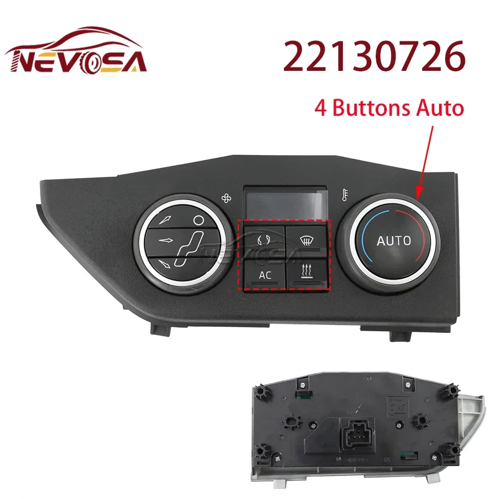 Calentador A/C para VOLVO FMX FM 420 FH4 EURO 6, interruptor de cabina de camión, Panel de Control de aire acondicionado 22130711 22130720 22130723 22130726