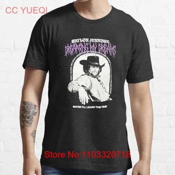 Waylon Jennings Dreaming My Dreams Vintage Country Unisex T-shirt S - 5XL