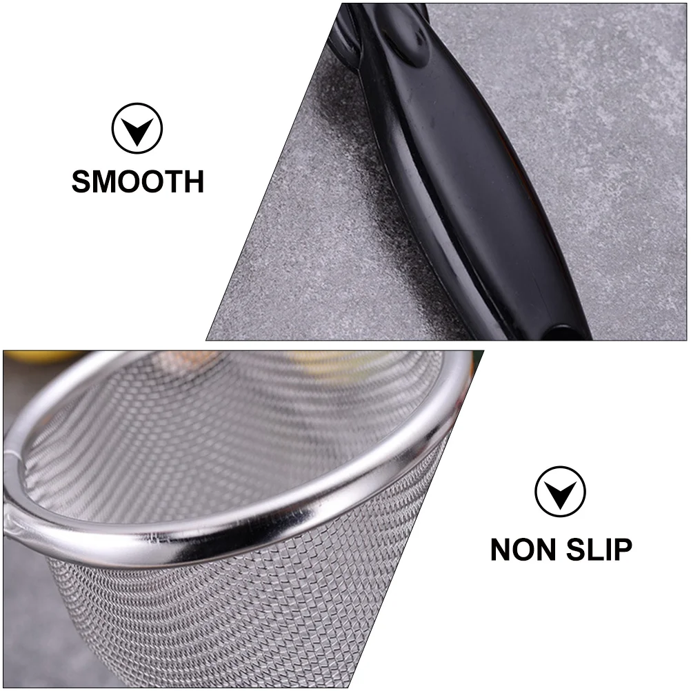 

1 pc Kitchen Colander For Noodles Rice Noodle Draining Stirring Long Handle Non-Slip Plastic Hanging Hole Cooking Tool