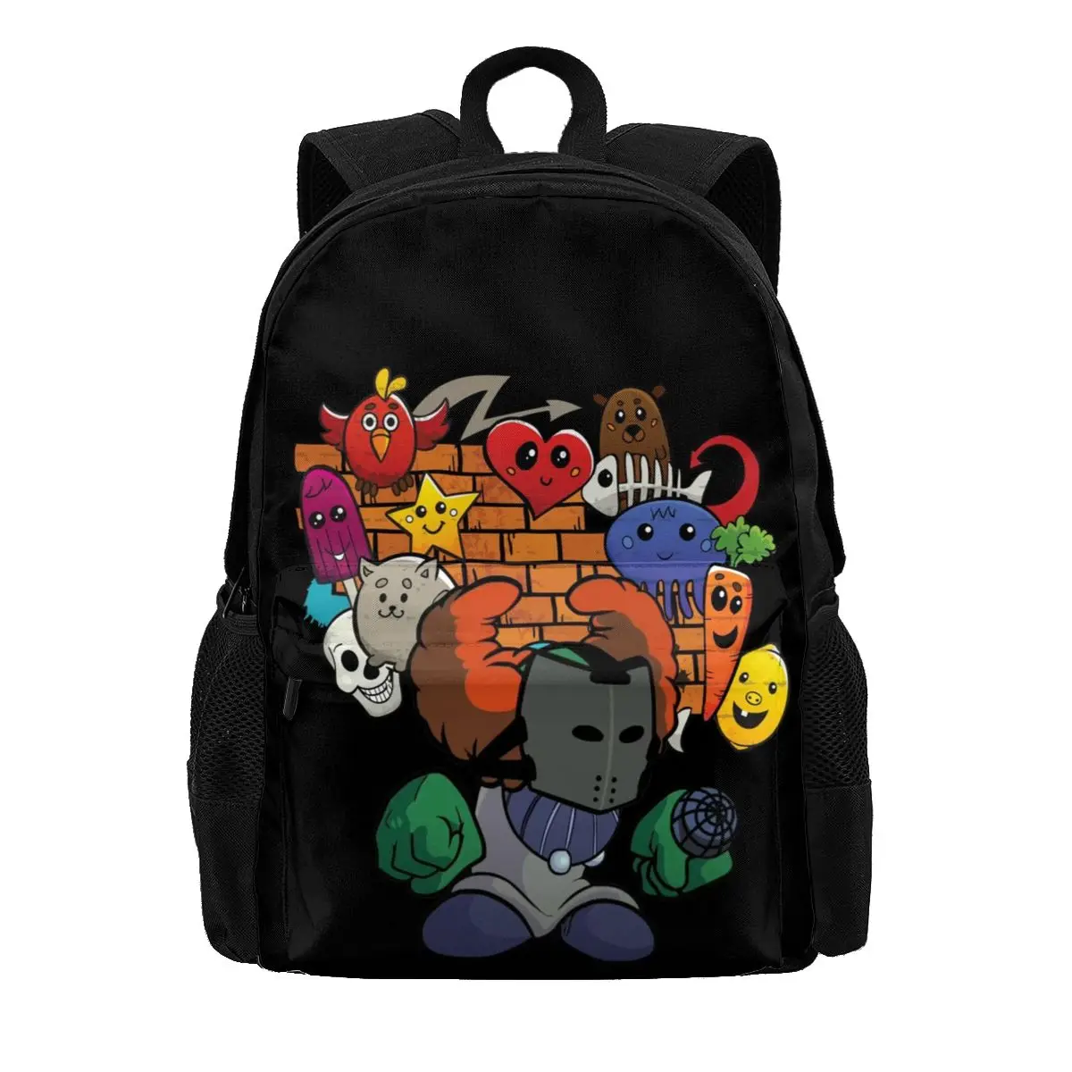 Friday Night Funkin Tricky Backpacks PC Game Pattern Modern Polyester Backpack Back To School Woman Bags