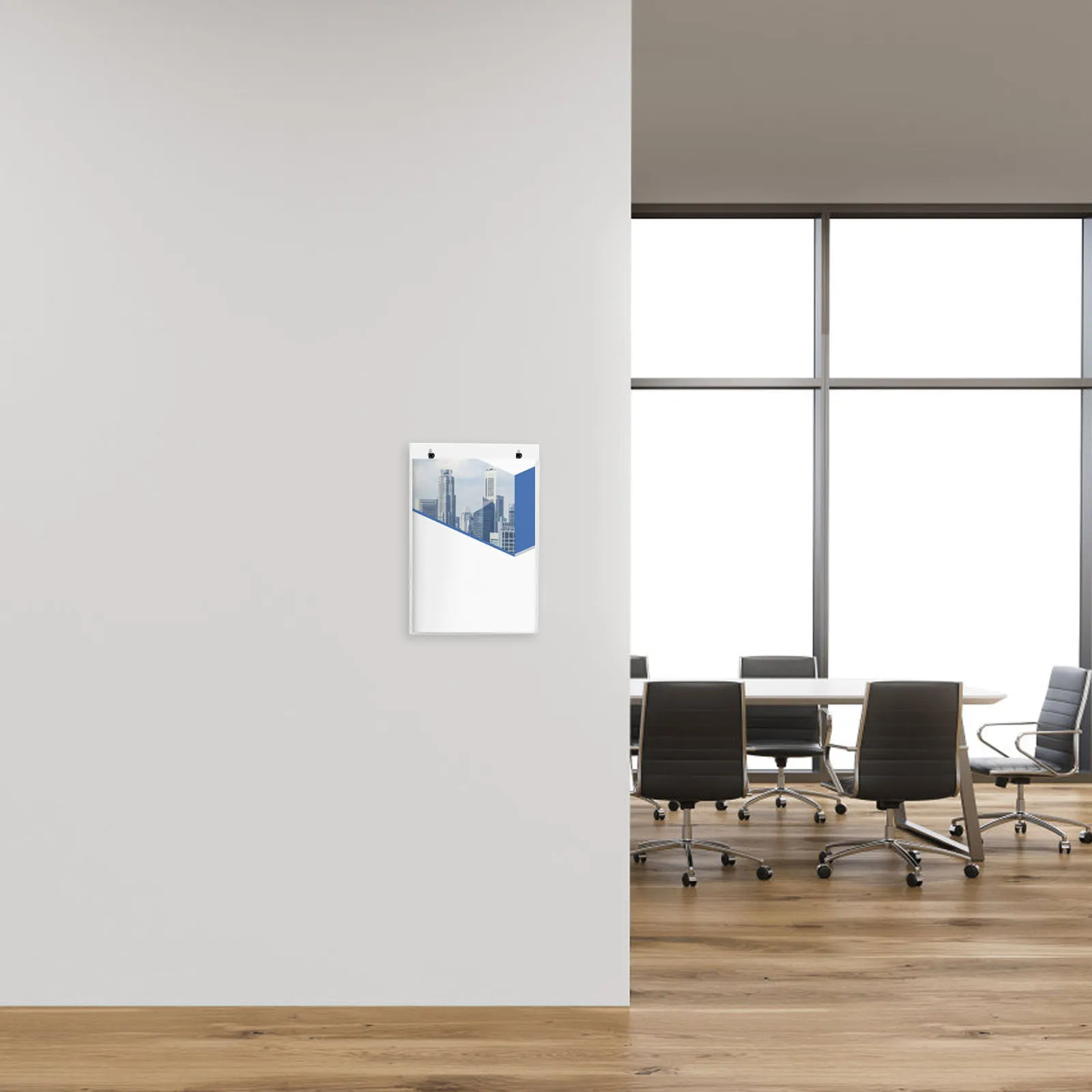 حامل كتيب أكريليك أنيق، حامل عرض المواد، الطيران والوثائق، كشاف منظم الأدب الشفاف #2