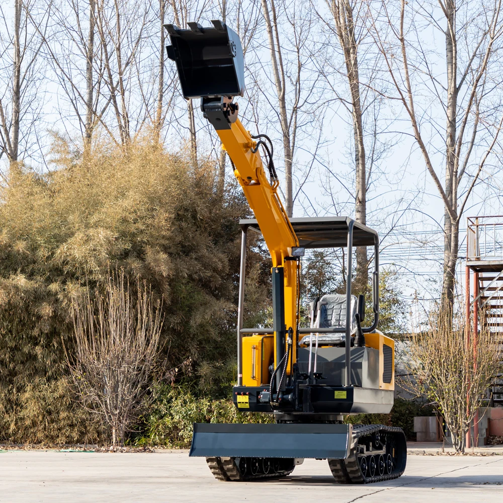 Excavator Mini Diesel HW-18S, Crawler Hidrolik, Penggali Kecil 2 Ton, Traktor Pertanian, Bersertifikat CE EPA, Pabrik Cina, Penjualan Kustom