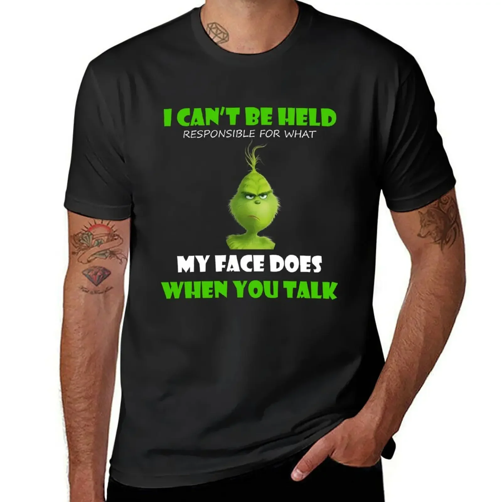 i can't be help when you talk T-Shirt custom shirt street wear plus size clothes men t shirts