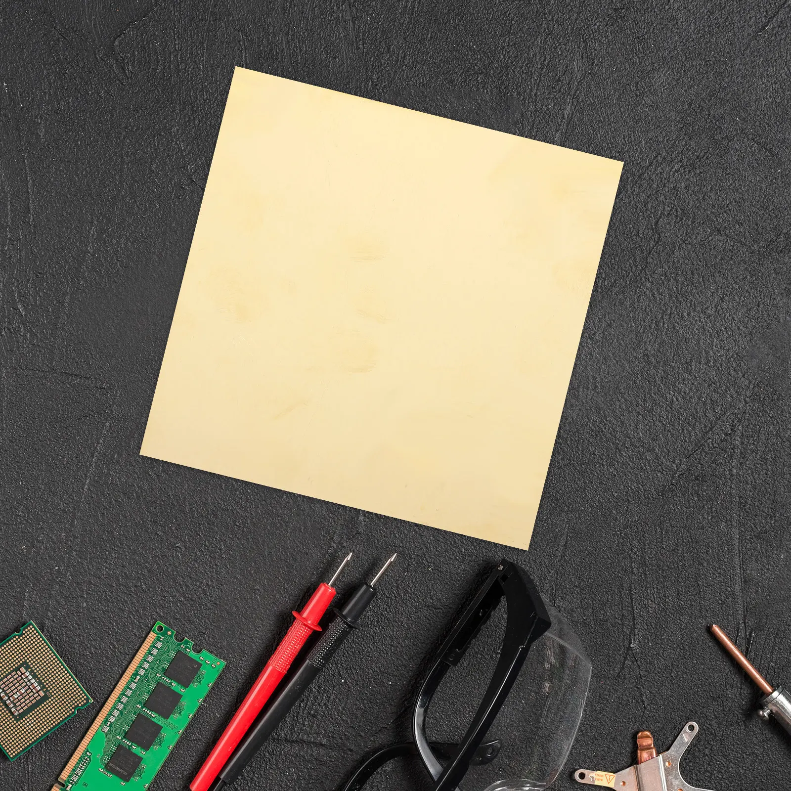 

2Pcs Brass Plates Smooth Solid Brass Sheet for DIY Crafts Engraving Name Tags Repairs Metal Sheets for Handicrafts