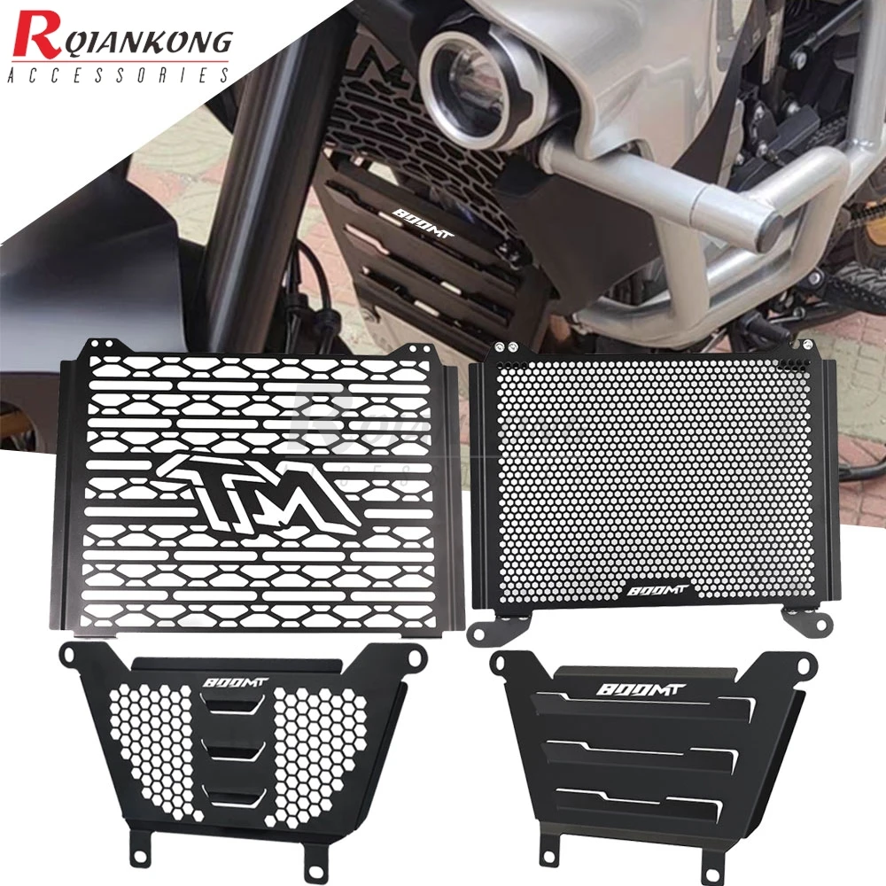 Motorcycle Radiator Grille Guard Cover Engine Skid Plate Protector Sets For CFMOTO 800MT 800 MT N39° 2021 2022 2023 2024 2025