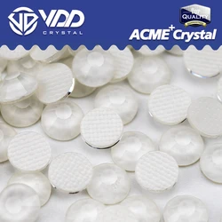 VDD 280 M Grey White ACME+Series Glass Hot Fix Crystal Rhinestones Flatback Glitter Diamond 3D Stones For Clothes Decoration DIY