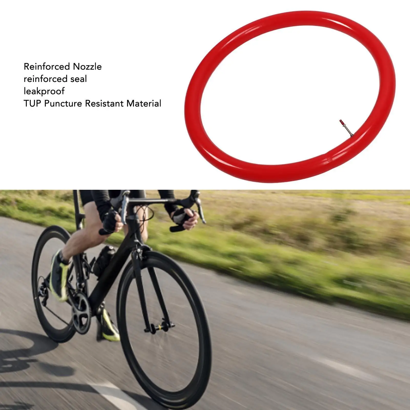 Ultralight Bike Inner Tube 48mm French Valve, High Temp Resistant, Leakproof - Easy Install for cycling Tube