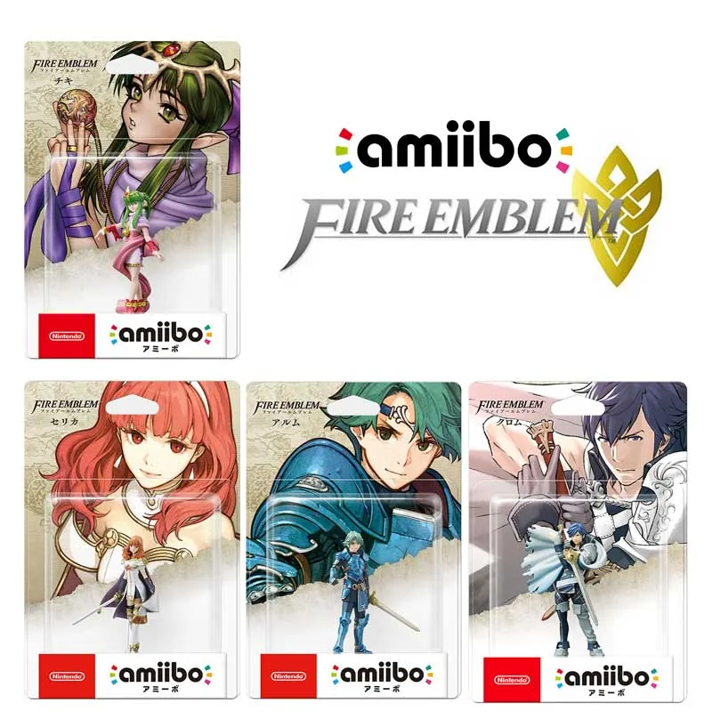 ARTSWIFT Nintendo Amiibo Fire Emblem Alm Celica Chrom Tiki Figura Versão Original Nova Sem Bloqueio Regional Ásia