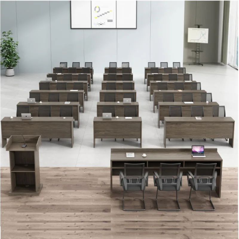 Conference table Long table Double classroom Staff tutoring Speech training Negotiation Table and chair combination