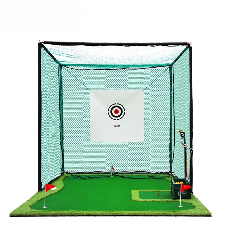 PGM LXW001 heavy duty golf hitting net 3x3 driving practice golf cage simulator golf net