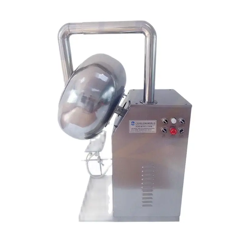 Industrial Automatic Electric Peanut Candy Sugar Coating Spraying Machine Commercial Chocolate Nut Panning Enrobing Machines